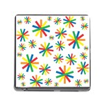 Celebrate Pattern Colorful Design Memory Card Reader (Square) Front