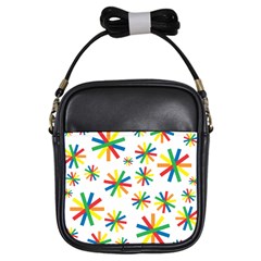 Celebrate Pattern Colorful Design Girls Sling Bags by Celenk