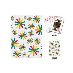 Celebrate Pattern Colorful Design Playing Cards (mini) 