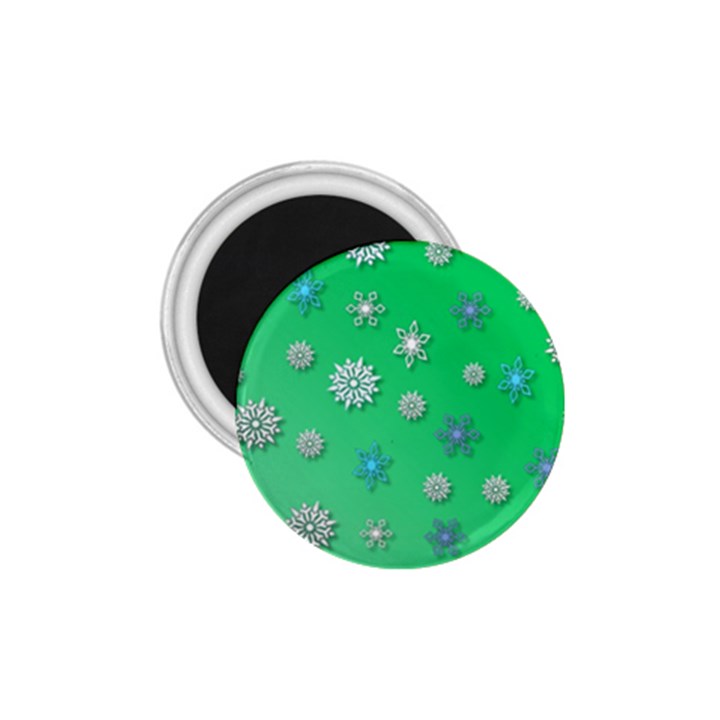 Snowflakes Winter Christmas Overlay 1.75  Magnets