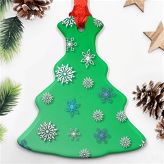 Snowflakes Winter Christmas Overlay Ornament (christmas Tree)  by Celenk