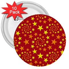 Star Stars Pattern Design 3  Buttons (10 pack) 