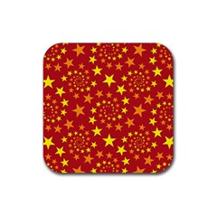 Star Stars Pattern Design Rubber Coaster (Square) 