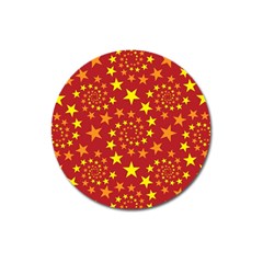 Star Stars Pattern Design Magnet 3  (Round)