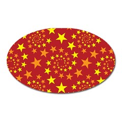 Star Stars Pattern Design Oval Magnet