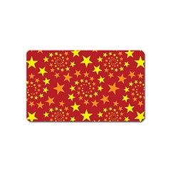 Star Stars Pattern Design Magnet (Name Card)