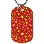 Star Stars Pattern Design Dog Tag (One Side) Front