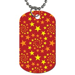 Star Stars Pattern Design Dog Tag (Two Sides)