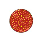 Star Stars Pattern Design Hat Clip Ball Marker Front