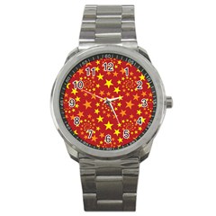 Star Stars Pattern Design Sport Metal Watch by Celenk