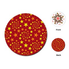 Star Stars Pattern Design Playing Cards (Round) 