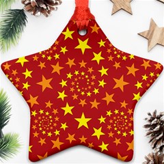 Star Stars Pattern Design Star Ornament (Two Sides)