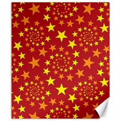 Star Stars Pattern Design Canvas 8  x 10 