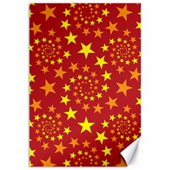 Star Stars Pattern Design Canvas 12  x 18  