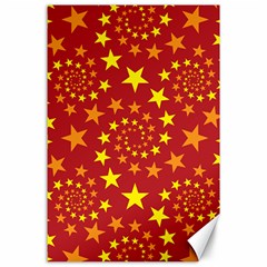 Star Stars Pattern Design Canvas 24  x 36 