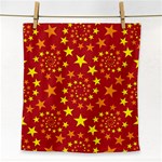 Star Stars Pattern Design Face Towel Front