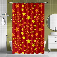 Star Stars Pattern Design Shower Curtain 48  x 72  (Small) 