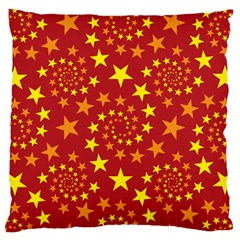 Star Stars Pattern Design Large Flano Cushion Case (two Sides) by Celenk