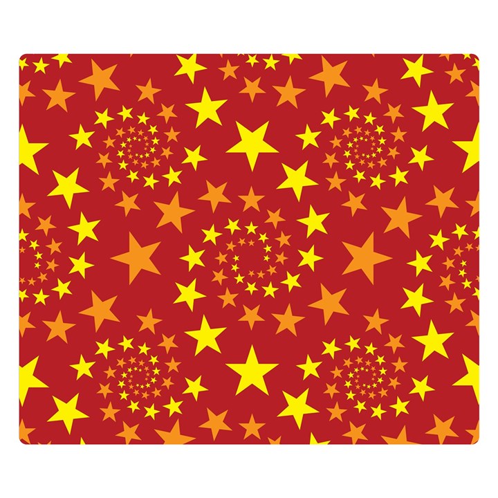 Star Stars Pattern Design Double Sided Flano Blanket (Small) 