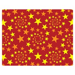 Star Stars Pattern Design Double Sided Flano Blanket (Medium) 