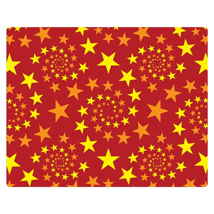 Star Stars Pattern Design Double Sided Flano Blanket (Medium) 