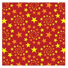 Star Stars Pattern Design Large Satin Scarf (Square)