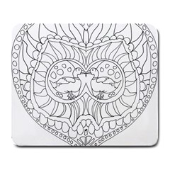 Heart Love Valentines Day Large Mousepads by Celenk