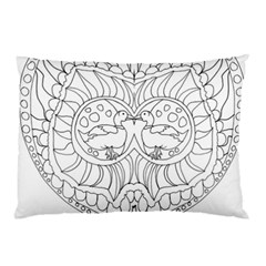 Heart Love Valentines Day Pillow Case (two Sides) by Celenk