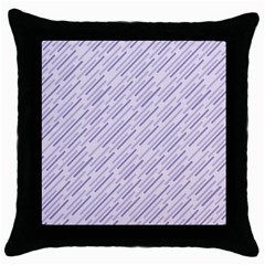 Halloween Lilac Paper Pattern Throw Pillow Case (Black)