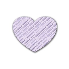 Halloween Lilac Paper Pattern Rubber Coaster (heart)  by Celenk