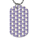 Bat And Ghost Halloween Lilac Paper Pattern Dog Tag (Two Sides) Front