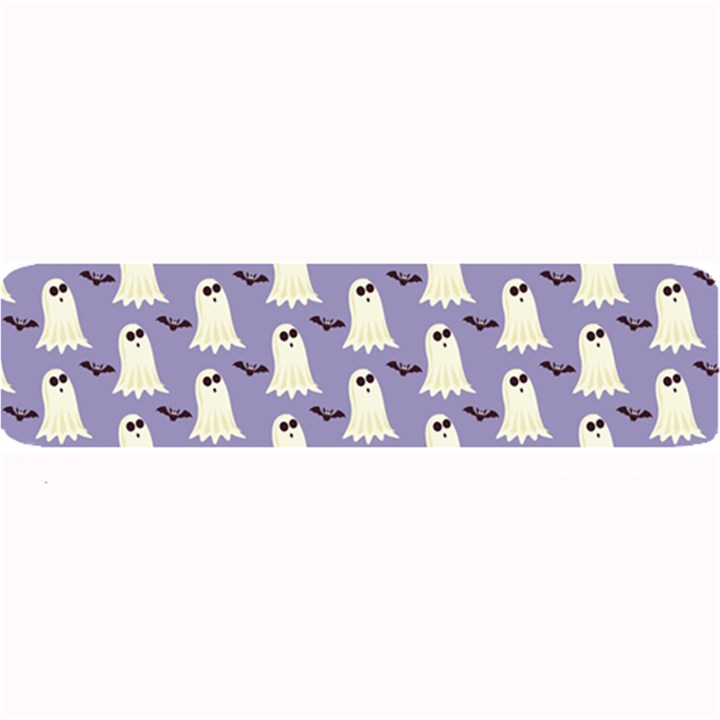 Bat And Ghost Halloween Lilac Paper Pattern Large Bar Mats