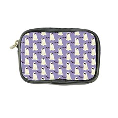 Bat And Ghost Halloween Lilac Paper Pattern Coin Purse by Celenk