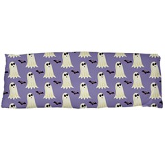 Bat And Ghost Halloween Lilac Paper Pattern Body Pillow Case (dakimakura) by Celenk