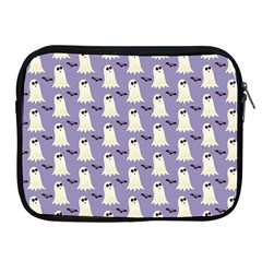 Bat And Ghost Halloween Lilac Paper Pattern Apple Ipad 2/3/4 Zipper Cases by Celenk