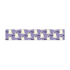 Bat And Ghost Halloween Lilac Paper Pattern Flano Scarf (mini) by Celenk