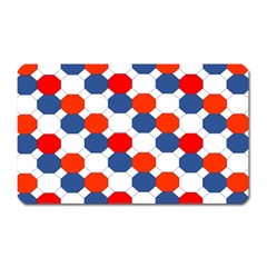 Geometric Design Red White Blue Magnet (rectangular) by Celenk