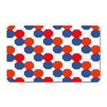 Geometric Design Red White Blue Magnet (Rectangular) Front