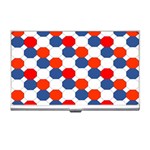 Geometric Design Red White Blue Business Card Holders Front