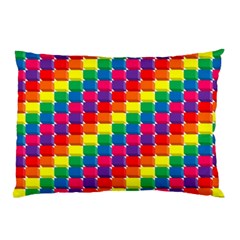 Rainbow 3d Cubes Red Orange Pillow Case (two Sides) by Celenk