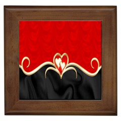 Red Black Background Wallpaper Bg Framed Tiles by Celenk