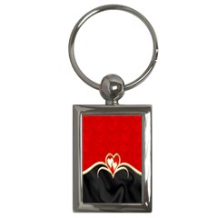 Red Black Background Wallpaper Bg Key Chains (rectangle)  by Celenk