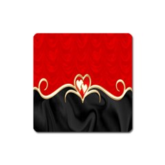 Red Black Background Wallpaper Bg Square Magnet by Celenk