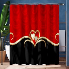 Red Black Background Wallpaper Bg Shower Curtain 60  X 72  (medium) 