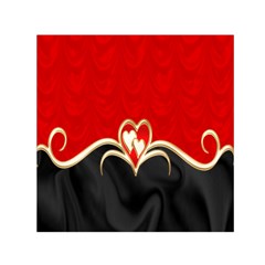 Red Black Background Wallpaper Bg Small Satin Scarf (square) by Celenk