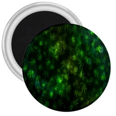 Bokeh Background Texture Marijuana 3  Magnets