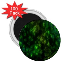 Bokeh Background Texture Marijuana 2.25  Magnets (100 pack) 