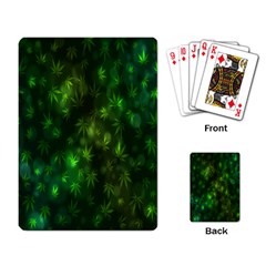 Bokeh Background Texture Marijuana Playing Card