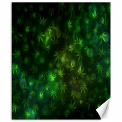 Bokeh Background Texture Marijuana Canvas 8  x 10 