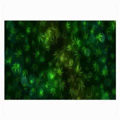 Bokeh Background Texture Marijuana Large Glasses Cloth (2-Side)